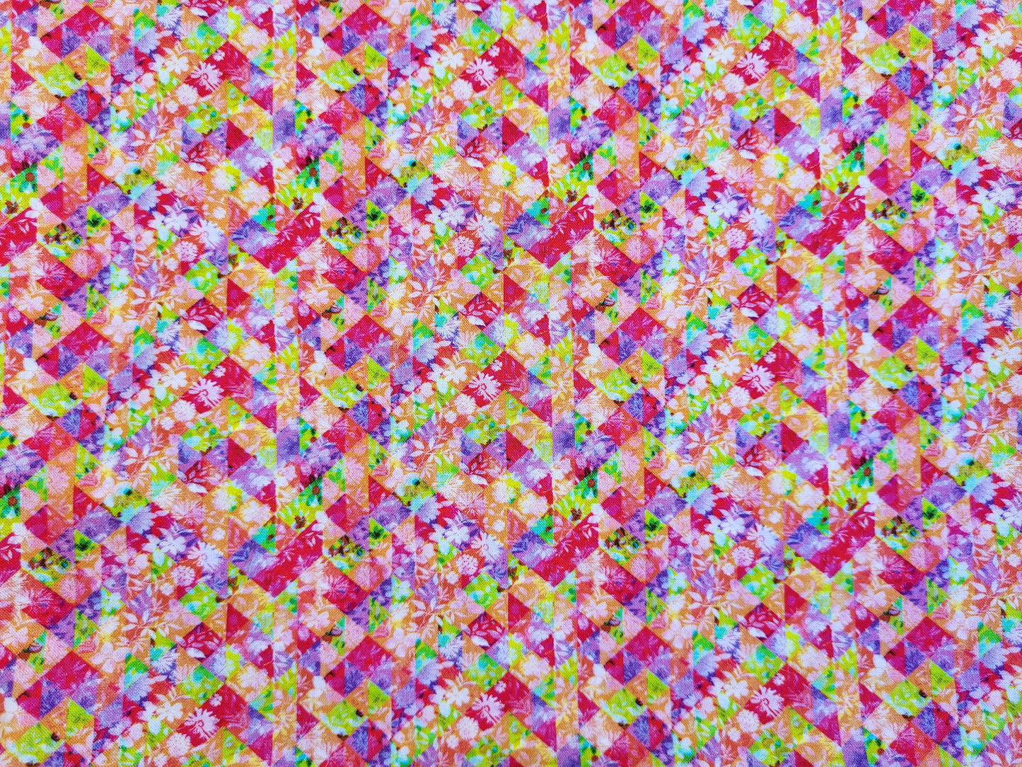 Reversible Tote Bag with a Colorful Flower Pattern