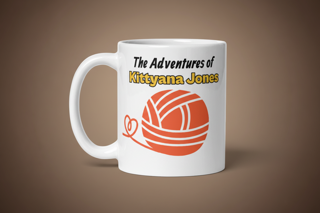 Cute Mug with Funny Cat Print