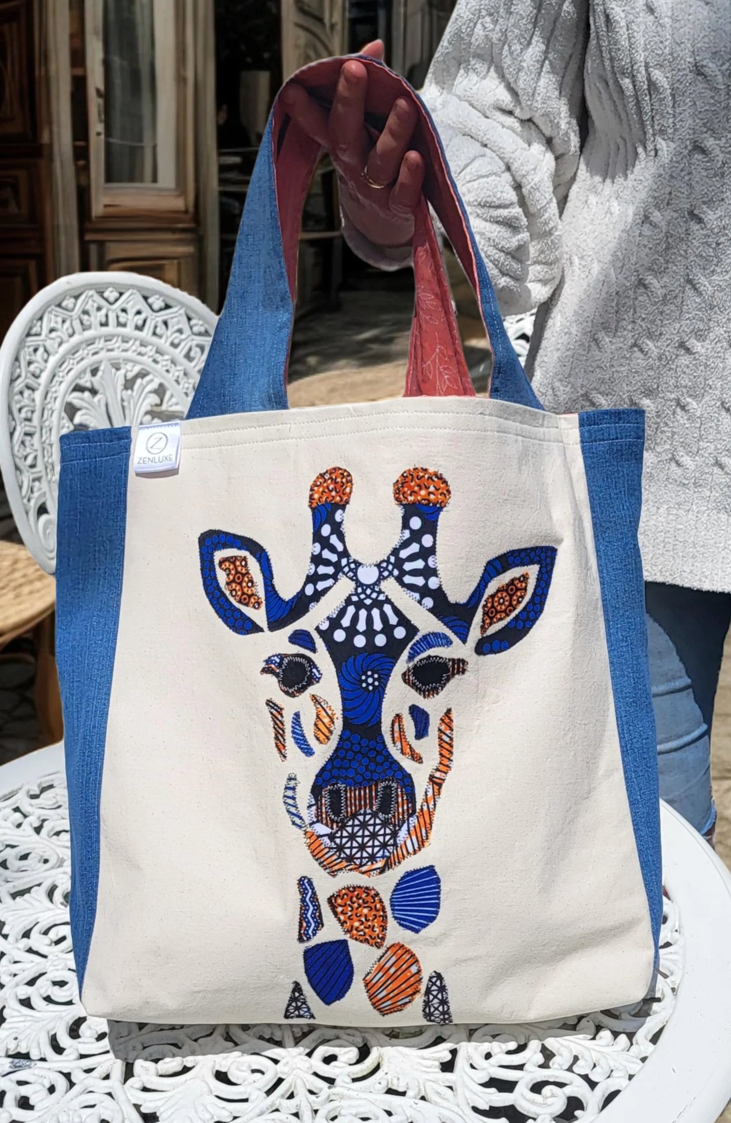 Handmade Animal Design Tote Bag