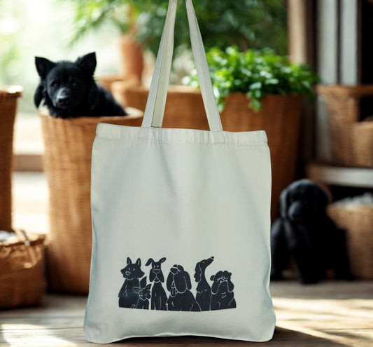 Printed Tote Bag (Dogs)