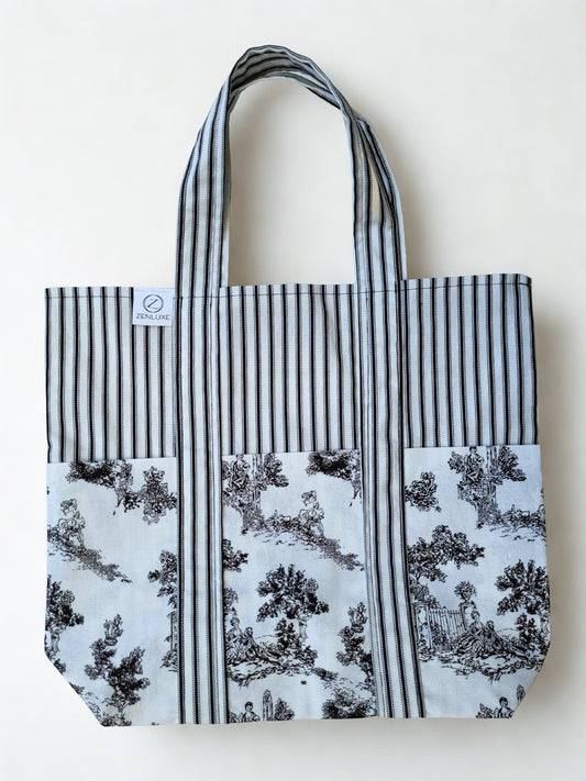 Tote Bag with Pockets (France)