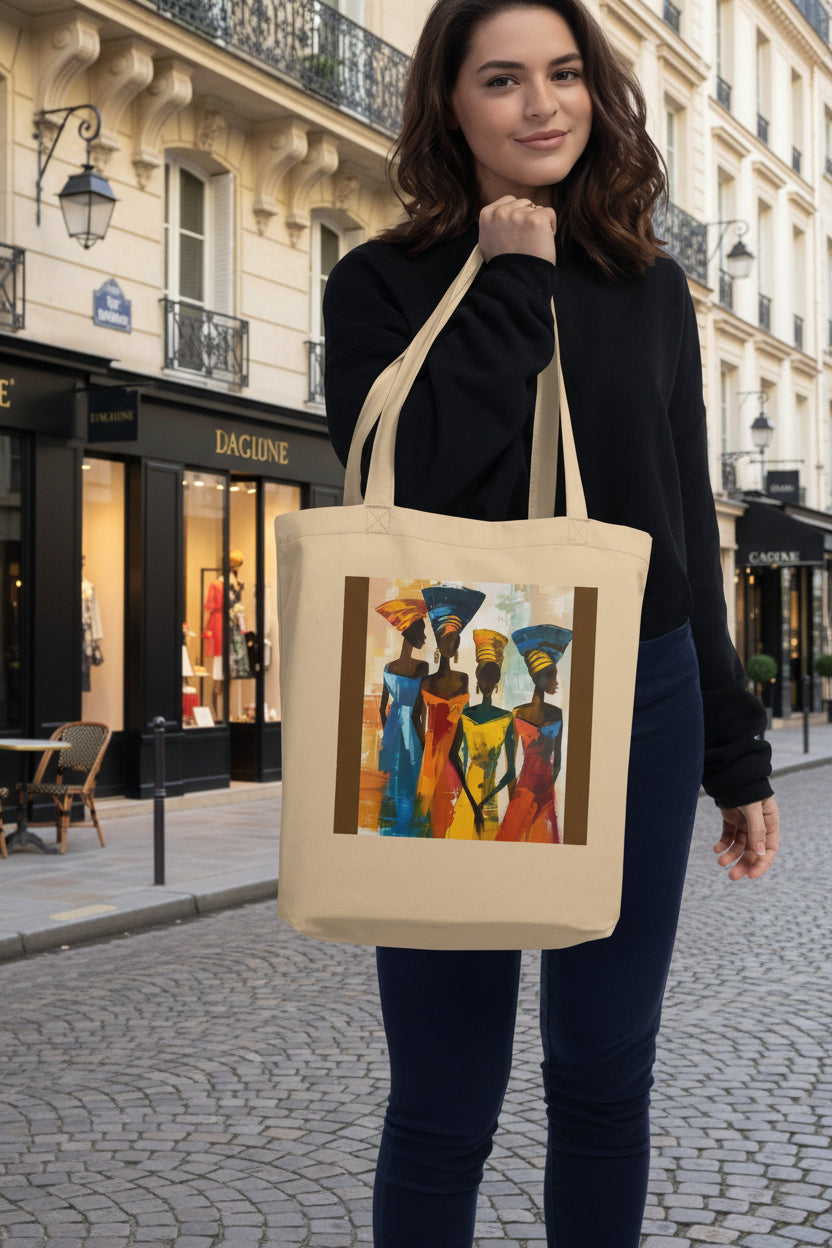 Eco Tote Bag with African Print
